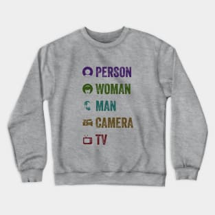 Person Woman Man Camera TV Crewneck Sweatshirt